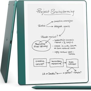 Amazon Kindle Scribe, 64GB, Includes Premium Pen, 2022, Mettalic Jade