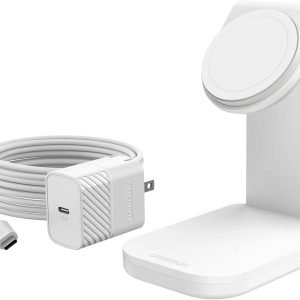 OtterBox Charging Stand MagSafe 15W  – Brilliant Opera – MFi Certified – With AC Adapter (For iPhone)